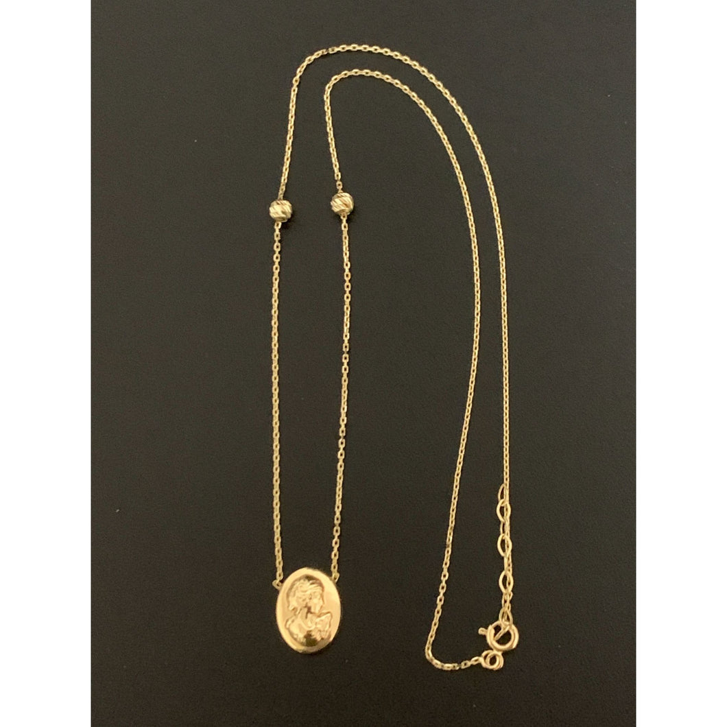 18K Gold Necklace Chain 17.25