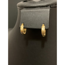 Load image into Gallery viewer, 18K Gold Earrings Hoops Loops Small 1.23 grams - Rafant
