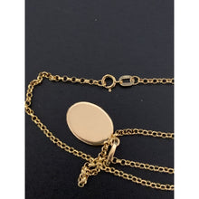 Load image into Gallery viewer, 18K Gold Necklace Chain 17.50 inches with Mother Mary Pendant 2.40 grams - Rafant

