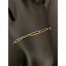 Load image into Gallery viewer, 18K Gold Bracelet Paperclip Size 7.5 inches 2.42 grams - Rafant
