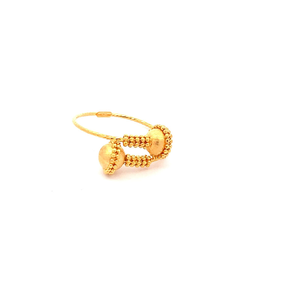 18K Yellow Gold Ring 2.26 grams Size 8 - Rafant