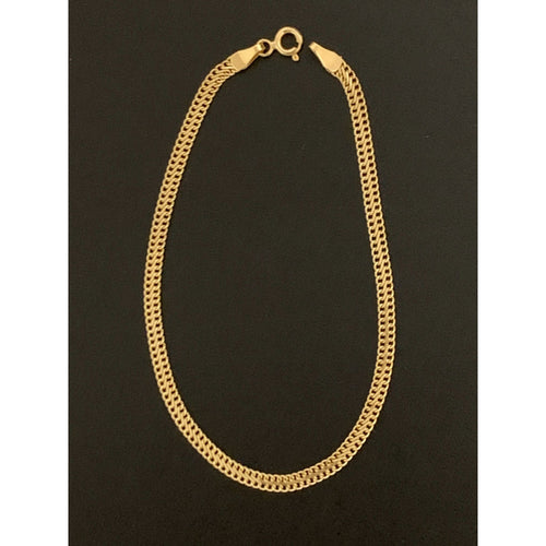 18K Gold Sedusa Chain Bracelet 1.61 grams Size 7.5 inches - Rafant