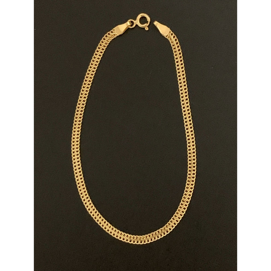 18K Gold Sedusa Chain Bracelet 1.61 grams Size 7.5 inches - Rafant