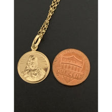 Load image into Gallery viewer, 18K Gold Necklace Chain 17.75 inches with Jesus Christ Pendant 2.32 grams - Rafant
