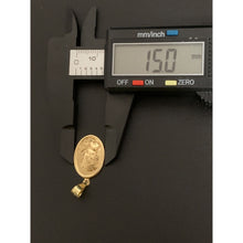 Load image into Gallery viewer, 18K Gold Pendant Oval Woman Lady 0.92 grans - Rafant
