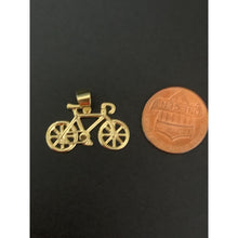 Load image into Gallery viewer, 18K Gold Pendant Japan Yellow Gold Bicycle - Rafant
