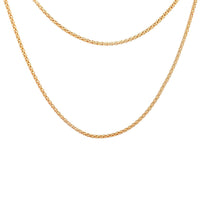 Load image into Gallery viewer, 18K Yellow Gold Necklace Chain Popcorn 17.5 inches 1.84 grams - Rafant
