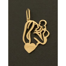 Load image into Gallery viewer, 18K Gold Pendant Mom Child  Heart 0.92 grams - Rafant
