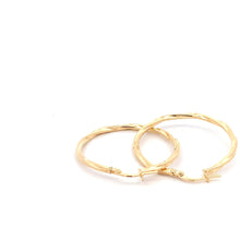 Load image into Gallery viewer, 18K Yellow Gold Earrings Hoops Spiral 1.47 grams - Rafant
