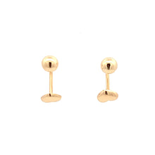 Load image into Gallery viewer, 18K Gold Earrings Ball Heart Small - Rafant
