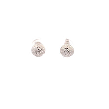 Load image into Gallery viewer, 18K White Gold Earrings Stud Balls 1.09 grams - Rafant

