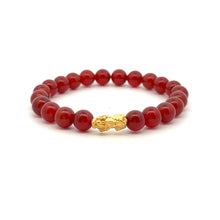 Load image into Gallery viewer, 24K Gold  Lucky Charm Piyao Pixiu Bracelet Natural Gemstones Birthstones Feng Shui - Rafant
