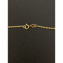 Load image into Gallery viewer, 18K Gold Necklace Chain Twisted 18 inches Love Birds Pendant 2.02 grams - Rafant
