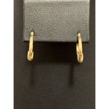 Load image into Gallery viewer, 18K Yellow Gold Earrings Hoops Heart Small - Rafant
