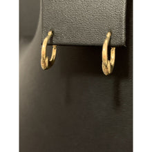 Load image into Gallery viewer, 18K Yellow Gold Earrings Hoops Heart Small - Rafant
