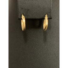 Load image into Gallery viewer, 18K Saudi Gold Earrings Hoops Loops Small - Rafant
