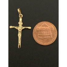 Load image into Gallery viewer, 18K Saudi Gold Cross Pendant - Rafant
