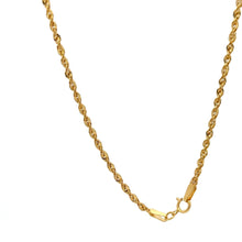 Load image into Gallery viewer, 18K Gold Necklace Chain 20 inches Rope 2.16 grams - Rafant
