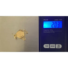 Load image into Gallery viewer, 18K Saudi Gold Necklace Chain 15.75&quot; with Woman Lady Pendant - Rafant
