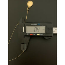 Load image into Gallery viewer, 18K Saudi Gold Necklace Chain 15.75&quot; with Woman Lady Pendant - Rafant
