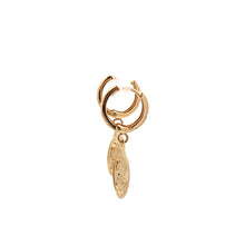 Load image into Gallery viewer, 18K Yellow Gold Earrings Huggie Dangle Woman Lady 2.02 grams - Rafant
