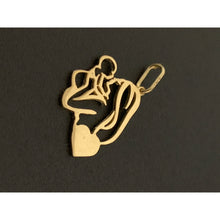 Load image into Gallery viewer, 18K Gold Pendant Mom Child  Heart 0.92 grams - Rafant
