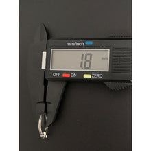 Load image into Gallery viewer, 18K Gold Earrings Hoops Loops Small 1.07 grams White Gold - Rafant
