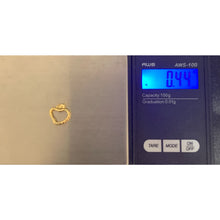 Load image into Gallery viewer, 18K Gold Pendant Charm Open Heart 0.44 grams - Rafant
