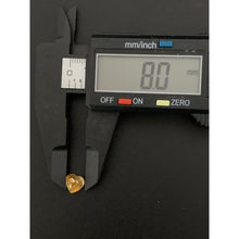 Load image into Gallery viewer, 18K Gold Necklace Chain 18 inches Heart Pendant with Earrings Set 1.80 grams - Rafant
