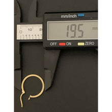 Load image into Gallery viewer, 18K Gold Earrings Hoops Loops Small 1.01 grams - Rafant
