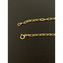 Load image into Gallery viewer, 18K Gold Bracelet Paperclip Bracelet 7.5 inches 1 gram - Rafant
