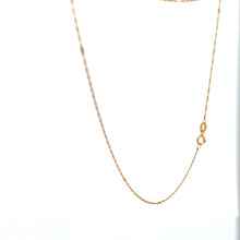 Load image into Gallery viewer, 18K Gold Necklace Chain 17.5 inches Pendant Heart Puffed 1.40 grams - Rafant
