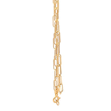 Load image into Gallery viewer, 18K Yellow Gold Necklace Chain Paperclip 16 inches 1.39 grams - Rafant
