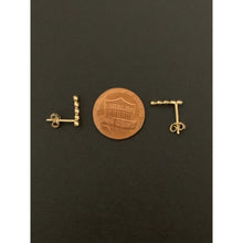 Load image into Gallery viewer, 18K Gold Earrings Studs Beaded 1.08 grams - Rafant
