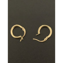 Load image into Gallery viewer, 18K Gold Earrings Hoops Loops Small 0.88 grams - Rafant
