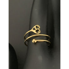 Load image into Gallery viewer, 18K Gold Spiral Heart Ring  0.98 grams Size 6.5 - Rafant
