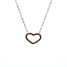 Load image into Gallery viewer, 18K Gold Necklace Chain 18 inches Pendant Heart 0.58 grams - Rafant
