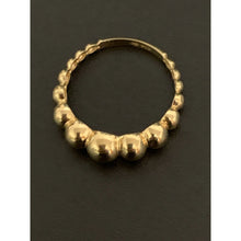 Load image into Gallery viewer, 18K Gold Ring Bubble Beaded Size 8 - Rafant
