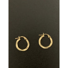 Load image into Gallery viewer, 18K Gold Earrings Hoops Loops Earrings Small 0.88 grams - Rafant
