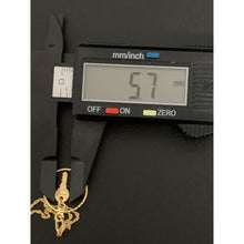 Load image into Gallery viewer, 18K Gold Necklace Chain 18&quot; With Circle Round Key Pendant 2.26 grams - Rafant
