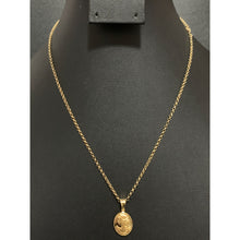 Load image into Gallery viewer, 18K Gold Necklace Chain Rolo 17.50 inches Woman Lady Pendant 2.21grams - Rafant
