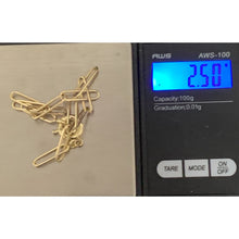 Load image into Gallery viewer, 18K Gold Bracelet Paperclips Link 7.5&quot; - Rafant
