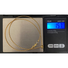 Load image into Gallery viewer, 18K Gold Omega Beaded Soft Flexible 16 inches 1.57 grams - Rafant
