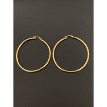 Load image into Gallery viewer, 18K Gold Earrings Hoops Loops Extra Large 3.27 grams - Rafant

