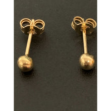 Load image into Gallery viewer, 18K Gold Earrings Stud Polished Balls Very Small 0.92 grams - Rafant
