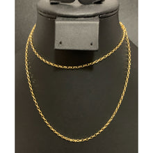 Load image into Gallery viewer, 18K Yellow Gold Necklace Chain Link 27.5 inches - Rafant
