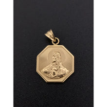 Load image into Gallery viewer, 18K Gold Pendant Jesus Christ Sacred Heart 1.72 grams Small - Rafant
