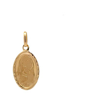 Load image into Gallery viewer, 18K Gold Pendant Oval Mother Mary Religious 1.16 grams - Rafant
