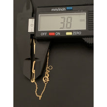 Load image into Gallery viewer, 18K Gold Bracelet Paper Clips Link Lock 6 plus 1 Inches 1.12 grams - Rafant
