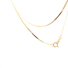 Load image into Gallery viewer, 18K Yellow Gold Necklace Flat Chain 1.27 grams 18 inches - Rafant
